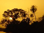 Sunset on The Gambia by Richard Sheard